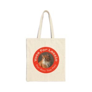 Vote for Laszlo Cotton Canvas Tote Bag - Image 1
